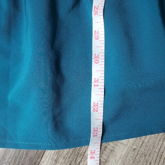 NWT Entro Megenta Tiered Dress with Teal Blue Hemline Women's Size Small - Picture 3 of 16